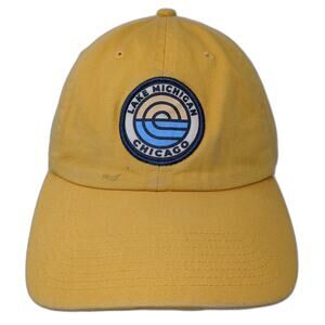 Lake Michigan Chicago Slideback Baseball Cap Yellow One Size Fersten Headwear